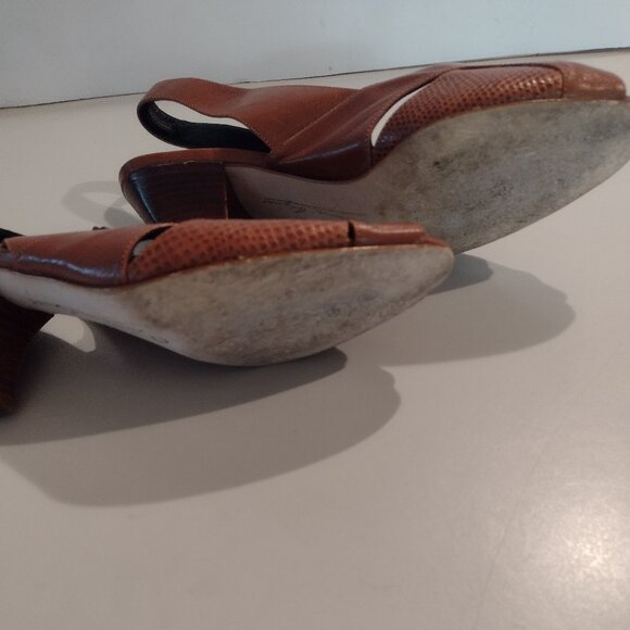 Brown Etenne Aigner Open Toe Shoes - Picture 4 of 4